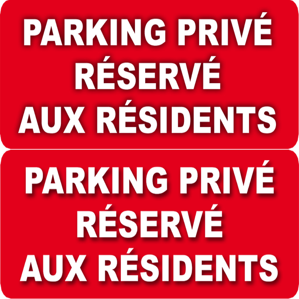 Sticker Autocollant Stationnement R Serv Aux R Sidents X Cm