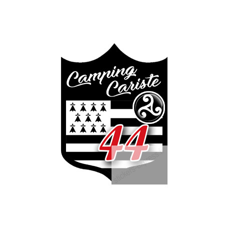 campingcariste Breton 44 - 15x11,2cm - Sticker/autocollant