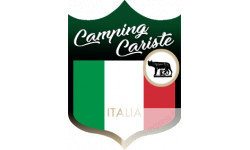 Campingcariste Italie - 15x11,2cm - Sticker/autocollant
