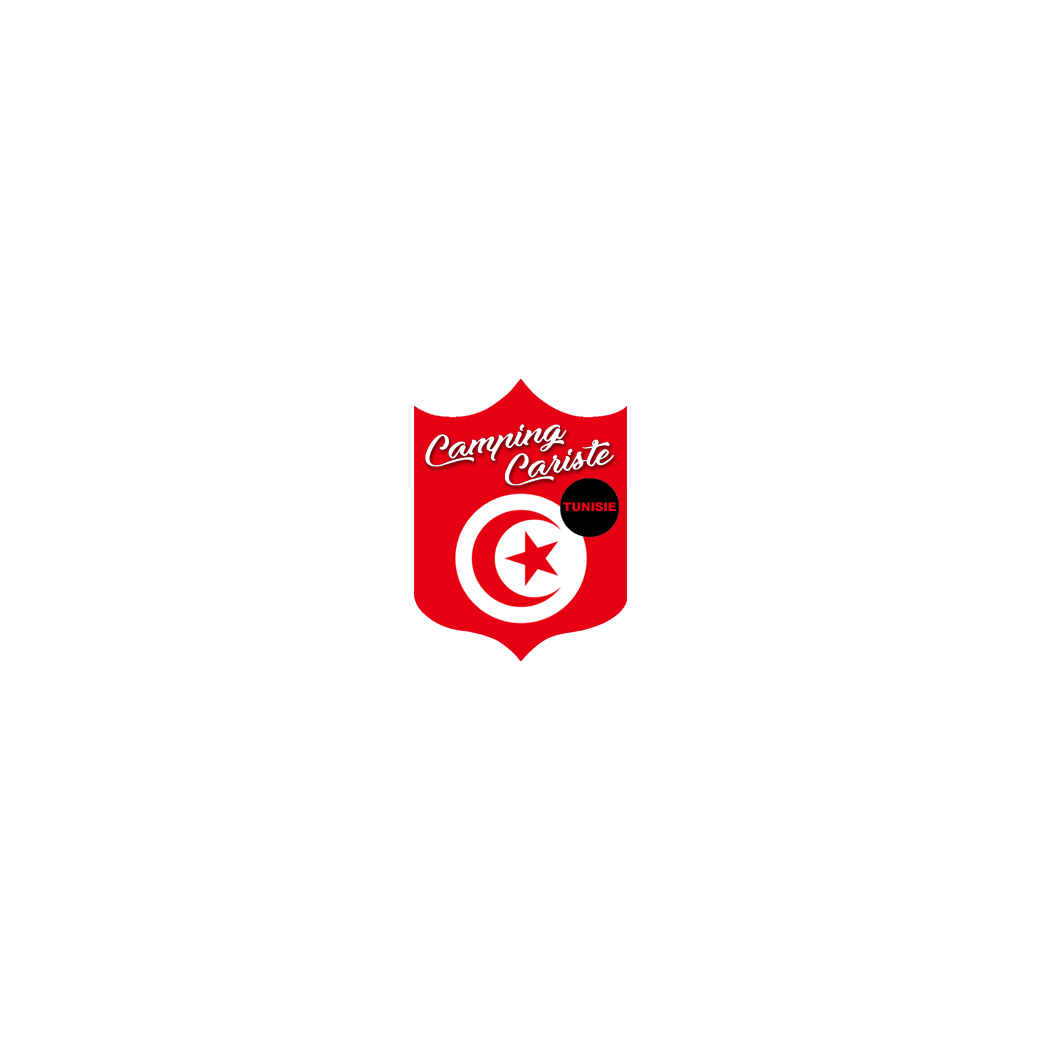 Campingcariste Tunisie - 15x11,2cm - Sticker/autocollant