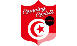 Campingcariste Tunisie - 15x11,2cm - Sticker/autocollant