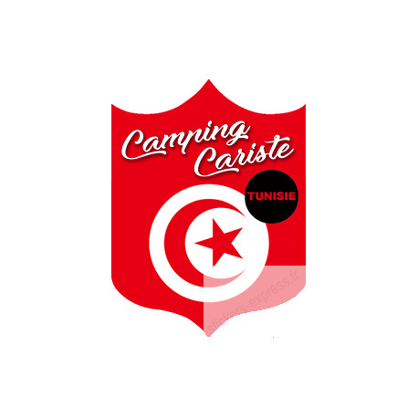 Campingcariste Tunisie - 15x11,2cm - Sticker/autocollant