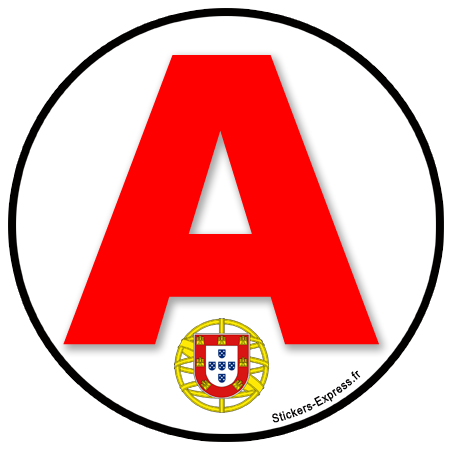 A Portugais - 15cm - Sticker/autocollant