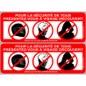 présentez-vous à visage découvert - 2fois 15x5,2cm - Sticker/autocollant