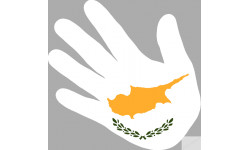 drapeau Chypre main