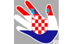 drapeau Croatie main