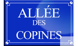 Allée des copines (20x13,2cm) - sticker/autocollant