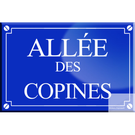 Allée des copines (20x13,2cm) - sticker/autocollant