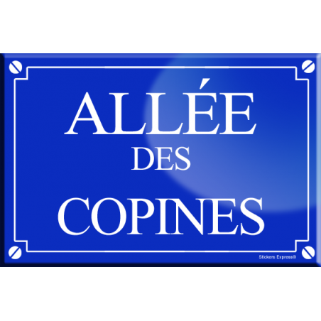 Allée des copines (20x13,2cm) - sticker/autocollant