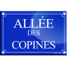 Allée des copines (20x13,2cm) - sticker/autocollant