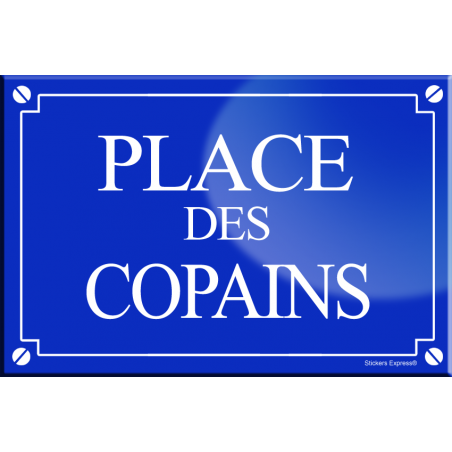 Place des copains (20x13,2cm) - sticker/autocollant