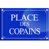 Place des copains (20x13,2cm) - sticker/autocollant