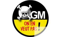 OGM, on en veut pas (10cm) - Sticker/autocollant