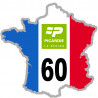 Autocollants : FRANCE 60 Région Picardie