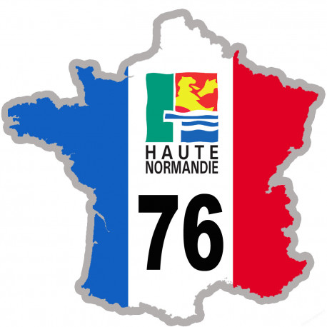 Autocollants : FRANCE 76 Région Haute Normandie