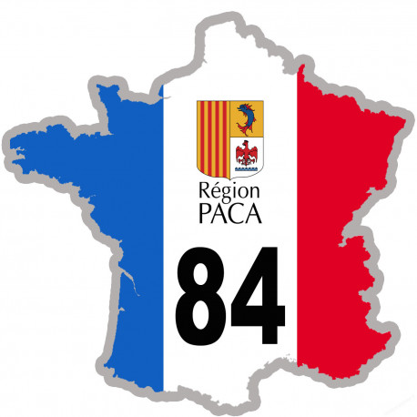 sticker / autocollant FRANCE 84 Région PACA