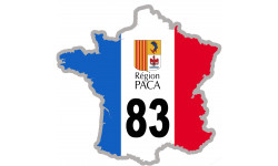 Autocollants : FRANCE 83 Région PACA