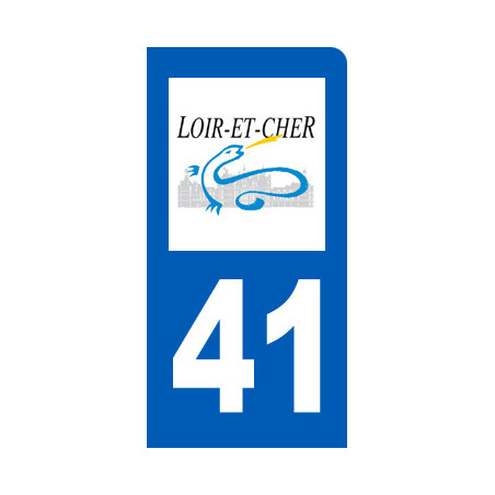 immatriculation 41 du Loir-et-Cher - Sticker/autocollant