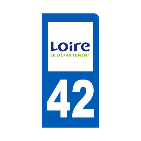 immatriculation 42 la Loire - Sticker/autocollant