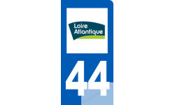 immatriculation motard 44 Loire-Atlantique - Sticker/autocollant