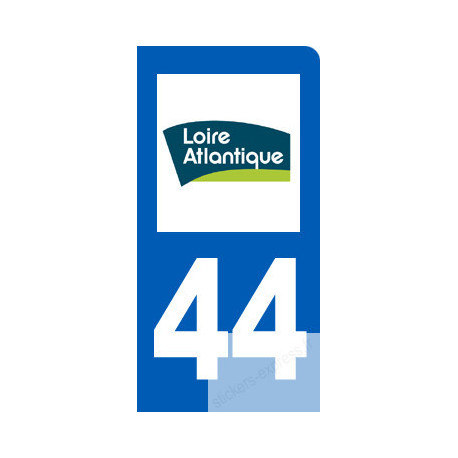 immatriculation 44 Loire-Atlantique - Sticker/autocollant