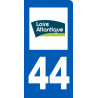 immatriculation motard 44 Loire-Atlantique - Sticker/autocollant