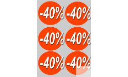 Stickers / autocollants Ronds 30% 2
