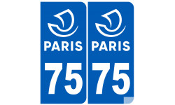 immatriculation 75 Paris - Sticker/autocollant