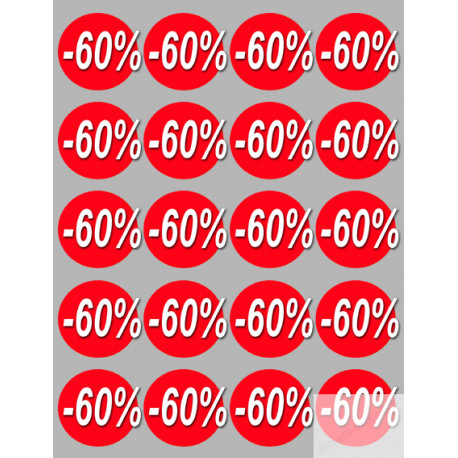 Stickers / autocollants Ronds 50% 4