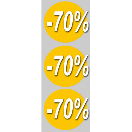 Stickers / autocollants Ronds 60% 3