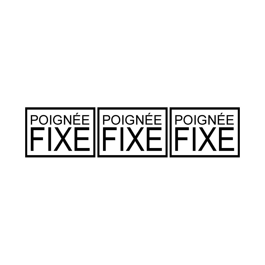 poignée fixe pour baies vitrées - 3 stickers de3,5x2,5cm - Sticker/autocollant