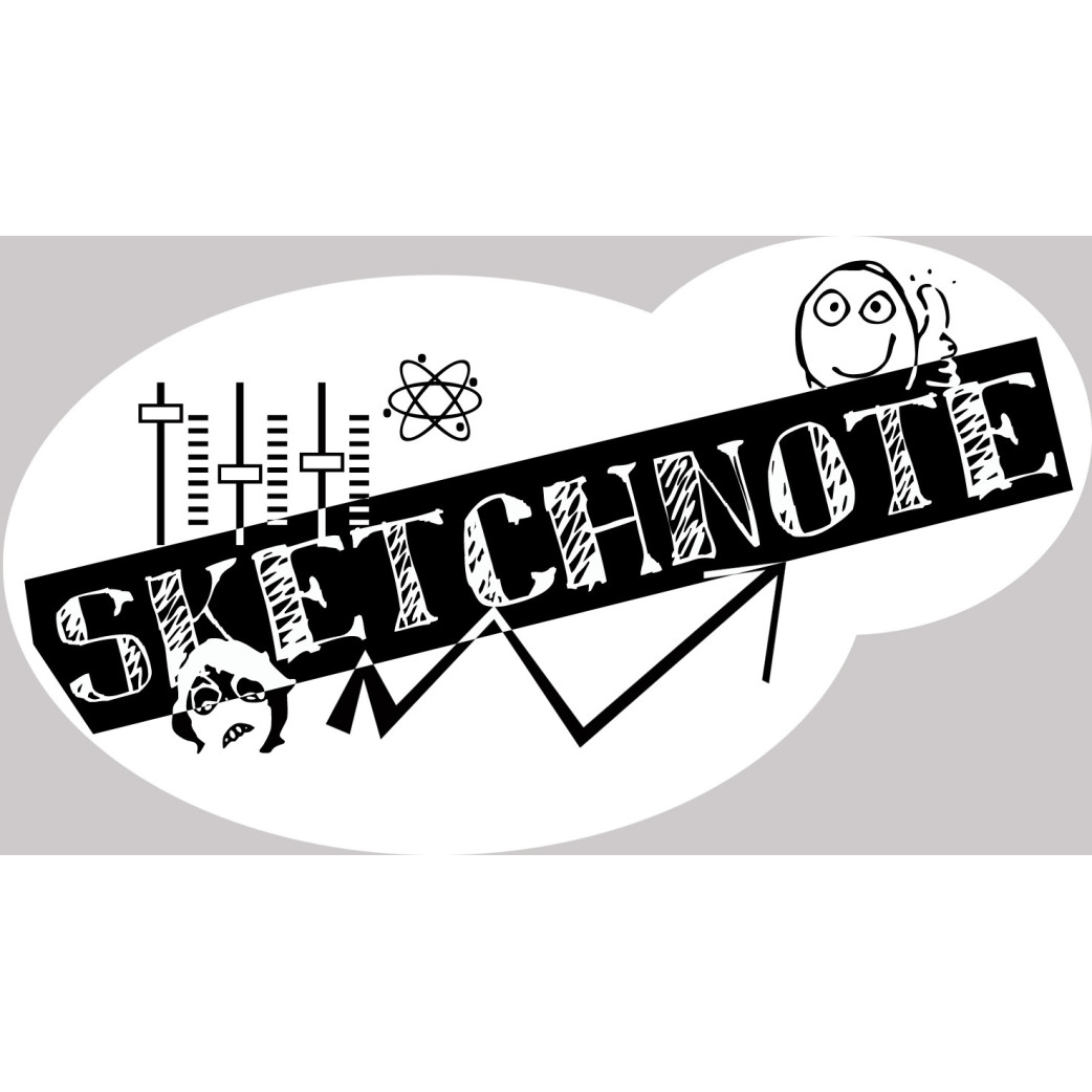 Sketchnote (15x8,5cm) - Sticker/autocollant