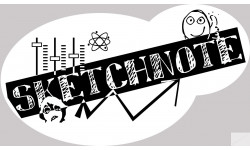 Sketchnote (15x8,5cm) - Sticker/autocollant
