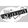 Sketchnote (15x8,5cm) - Sticker/autocollant