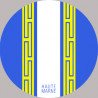 blason de la Haute Marne - 20cm -Sticker/autocollant