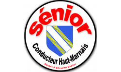 Autocollants : conducteur Sénior Blason  Haut-Marnais