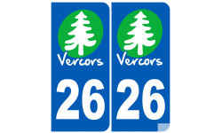 immatriculation Vercors 26 la Drôme - Sticker/autocollant