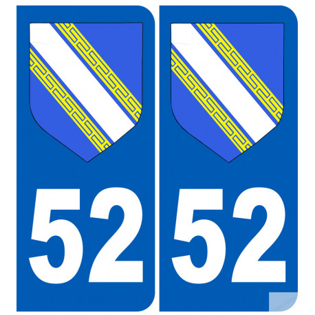 blason Haute-Marne 52 - Sticker/autocollant