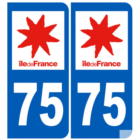 numéro immatriculation 75 (Paris île de France)