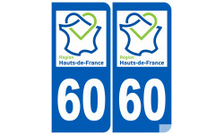 immatriculation 60 l'Oise région Hauts-de-France - Sticker/autocollant