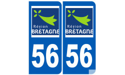 immatriculation 56 (région) - Sticker/autocollant