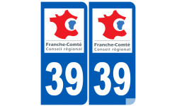 numéro immatriculation 39 région - Sticker/autocollant