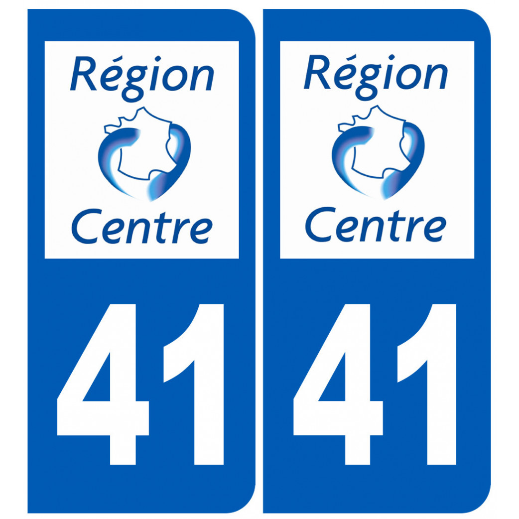 immatriculation 41 région - Sticker/autocollant