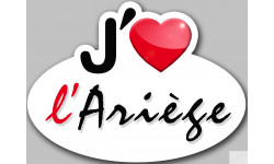 j'aime l'Ariège - 15x11cm - Sticker/autocollant