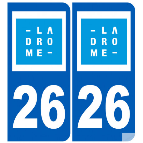 numero immatriculation 26 (Drôme)