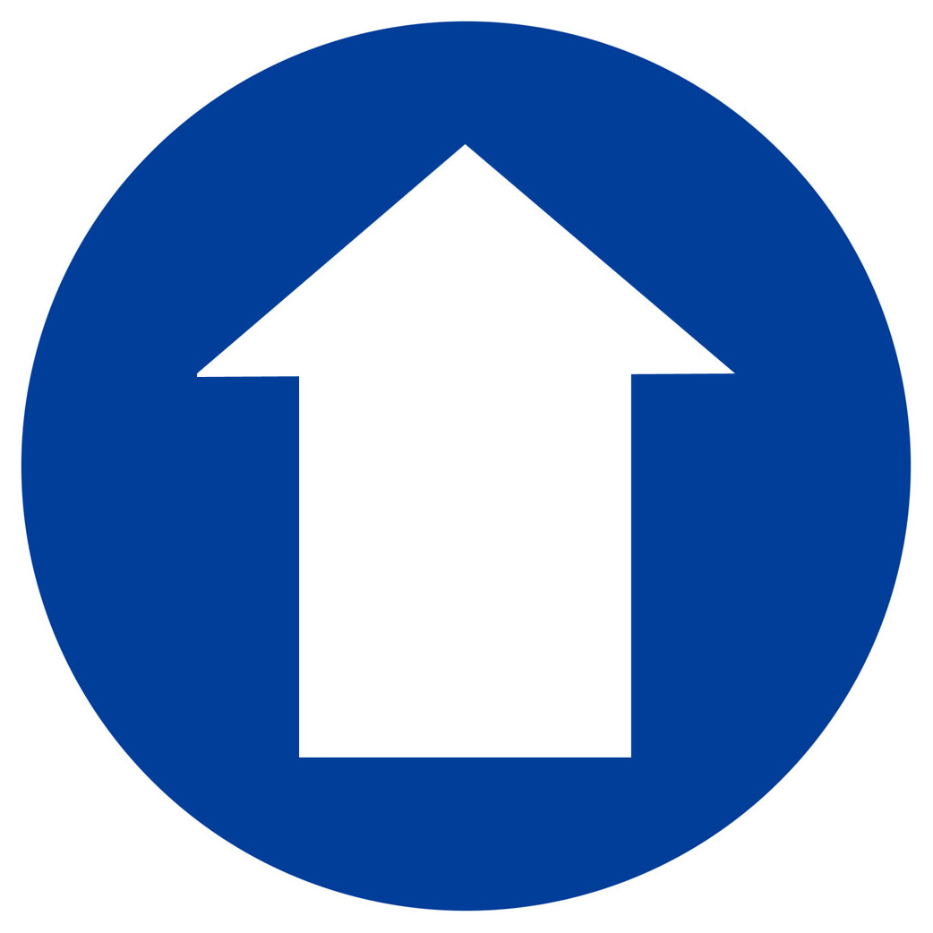 Sens de direction (15cm) - Sticker/autocollant