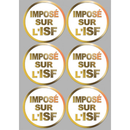Stickers / autocollant Imposé sur l'ISF