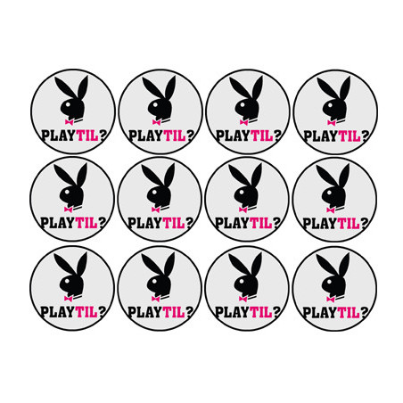 Playtil (12 fois 5cm) - Sticker/autocollant