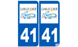 numéro immatriculation 41 (Loir-et-Cher) - Sticker/autocollant