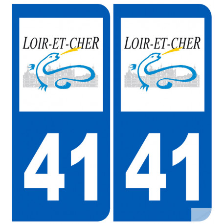 immatriculation 41 (Loir-et-Cher) - Sticker/autocollant